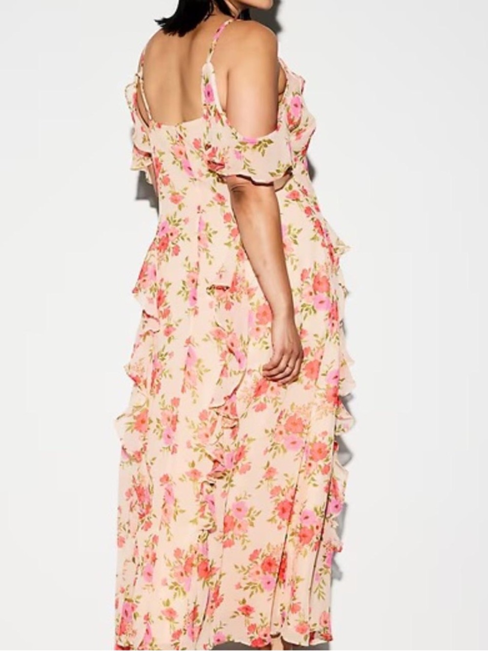 Old Navy Occasion Floral Spring Maxi Dress | Wedding Guest / Vacation Ready - Picture 2 of 4